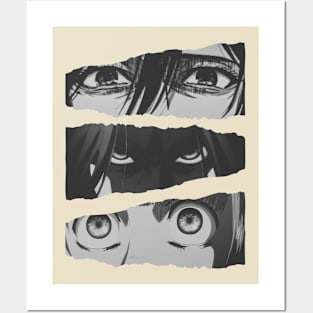 Anime eyes Posters and Art